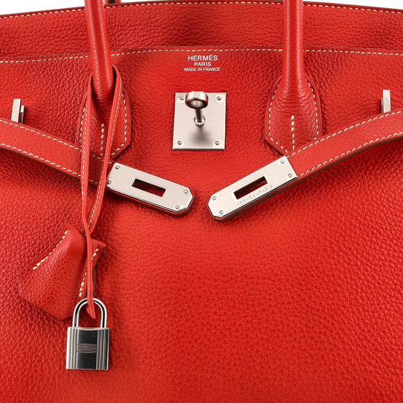 Hermes Birkin Handbag Sanguine Togo #78160H11B - Picture 6 of 8